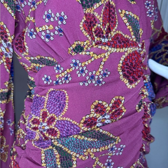 FARM RIO FLORAL SPARKLE MINI DRESS IN SIZE M - Picture 7 of 14